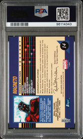 2013 Fleer Retro 92 Marvel Universe Magneto Mike Perkins Autograph PSA 9/10 Auto